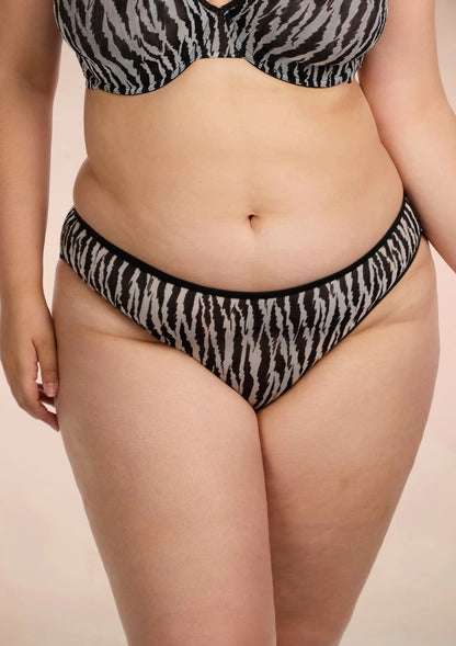 Zebra Wild Unlined Underwire Mesh Bra