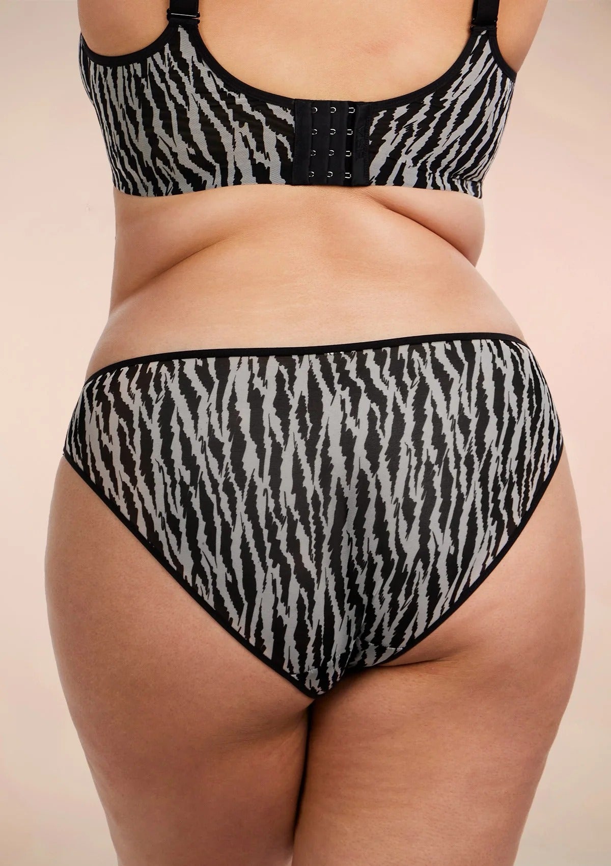 Zebra Wild Unlined Underwire Mesh Bra