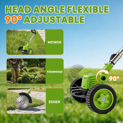 3 In 1 Cordless Grass Trimmer, Weed Eater and Edger
